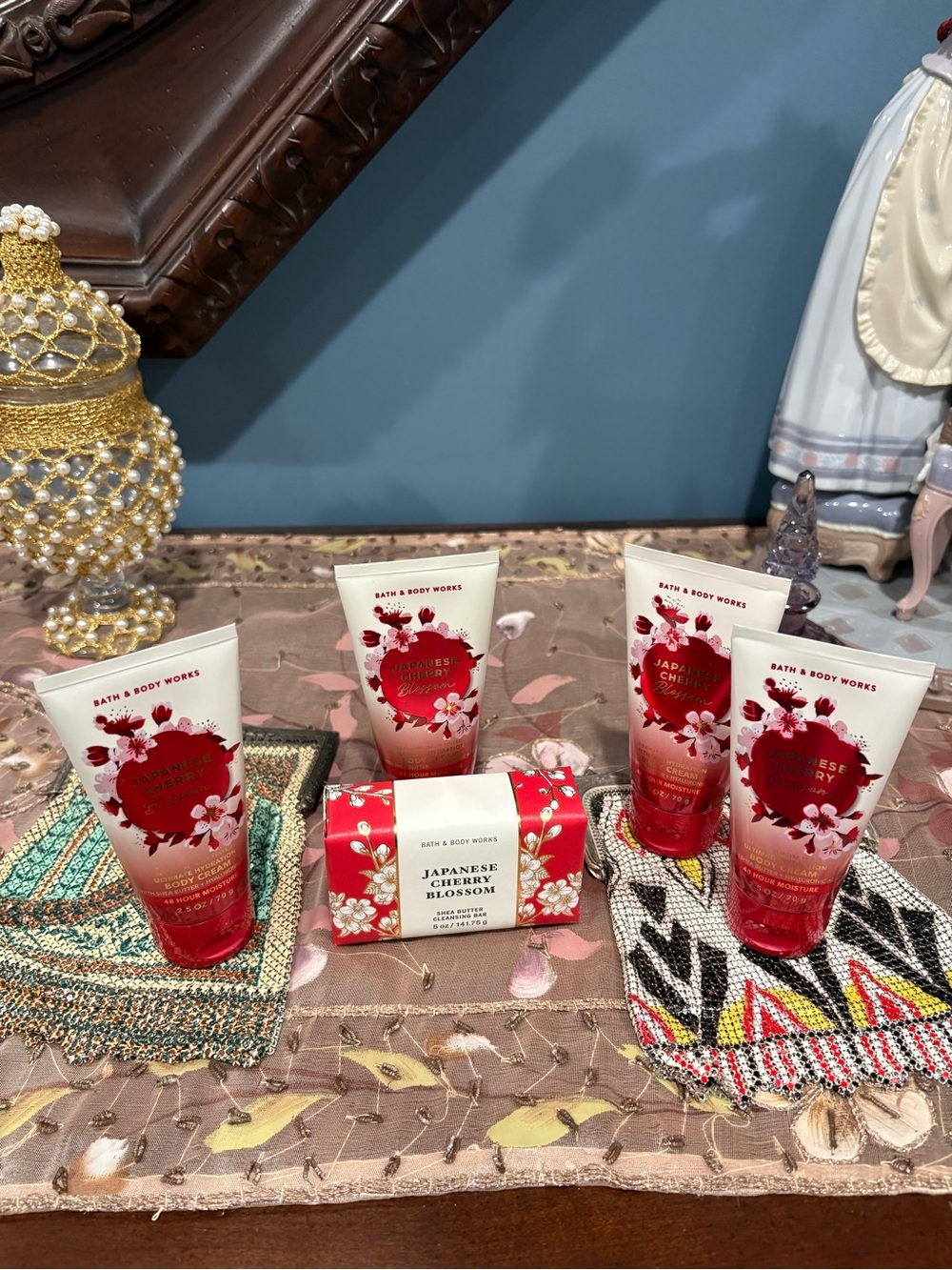 Bath & Body Works Japanese Cherry Blossom Body Cream bundle